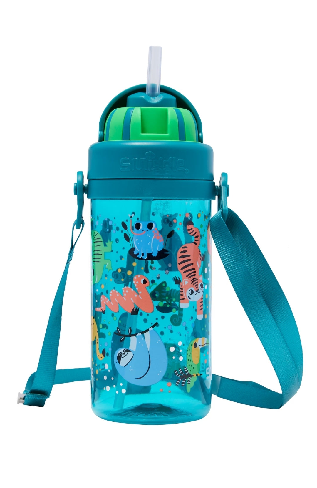 Smiggle Big Dreams Teeny Tiny Plastic Drink Bottle With Strap 400Ml