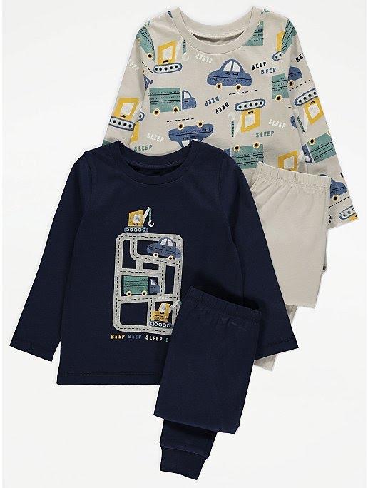 GEORGE vehicle print Pyjamas 2 Pack