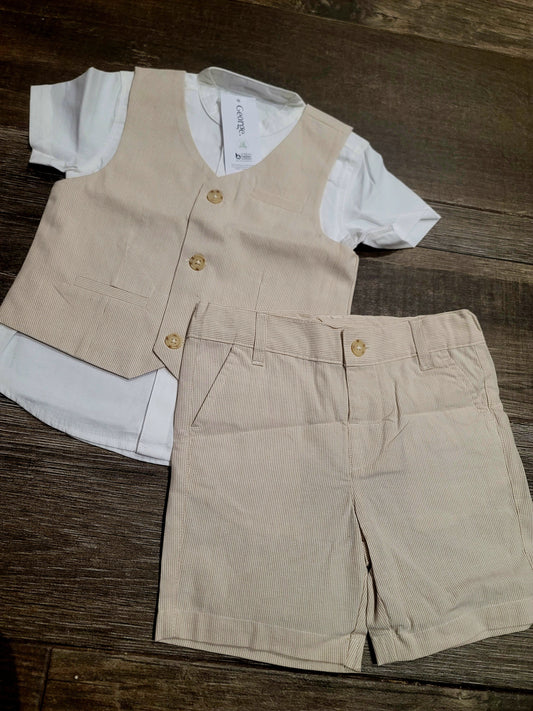George Waistcoat Shorts 3pc set