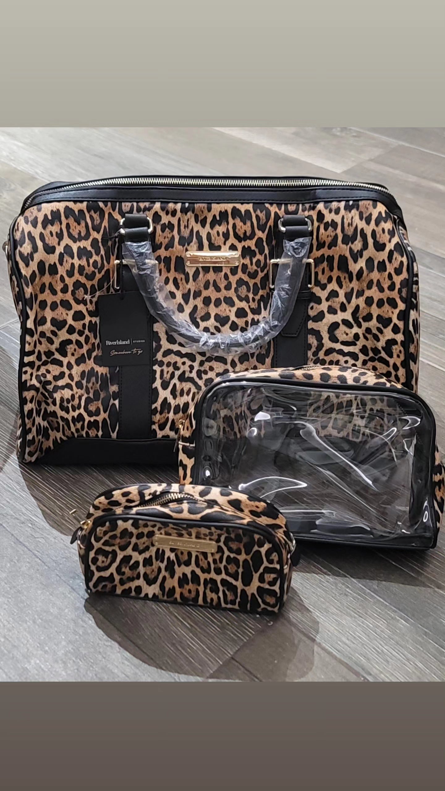 River Island Travel hand carry with cosmetic bags