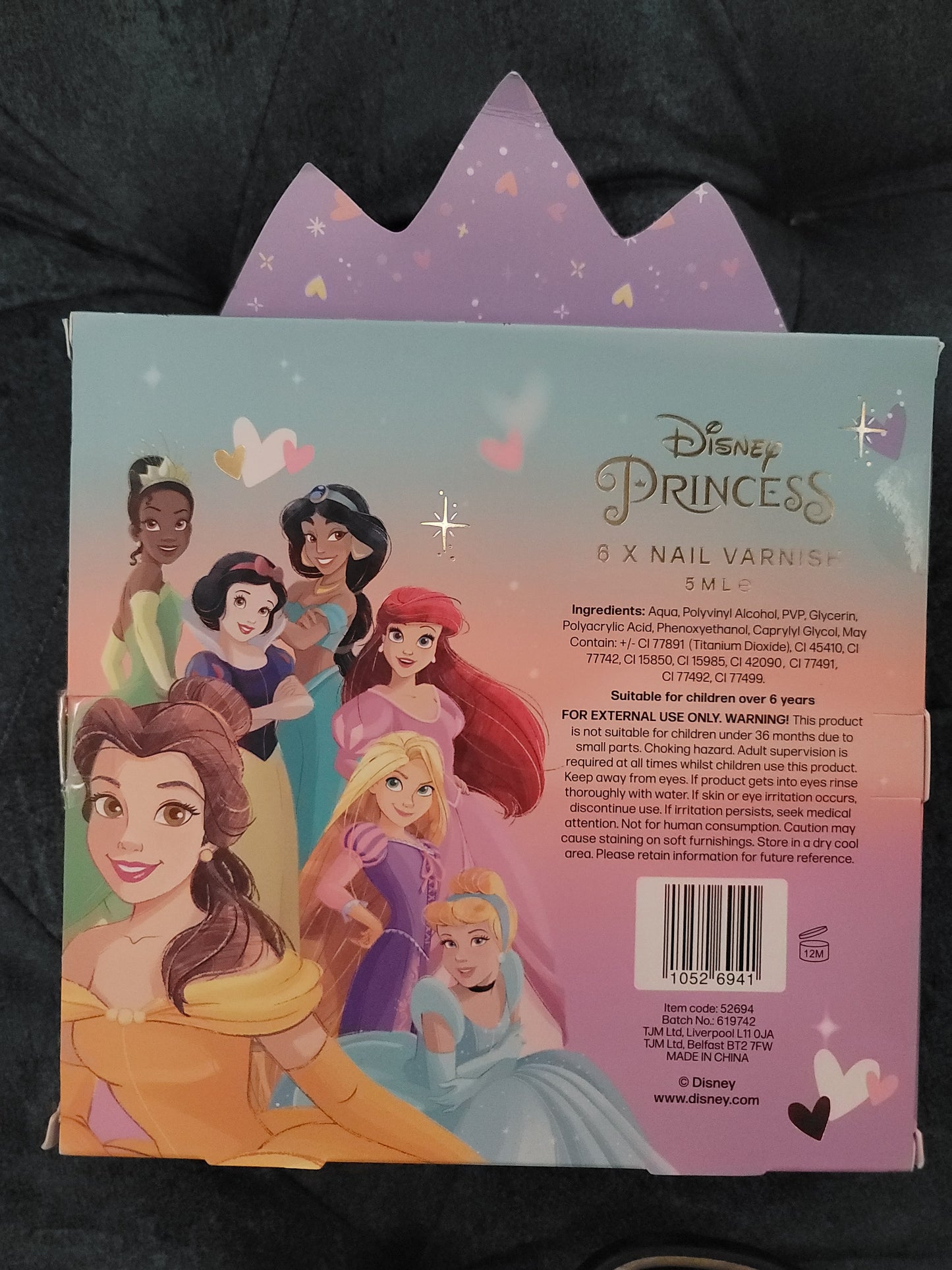 Disney Princess Nail Varnish Set