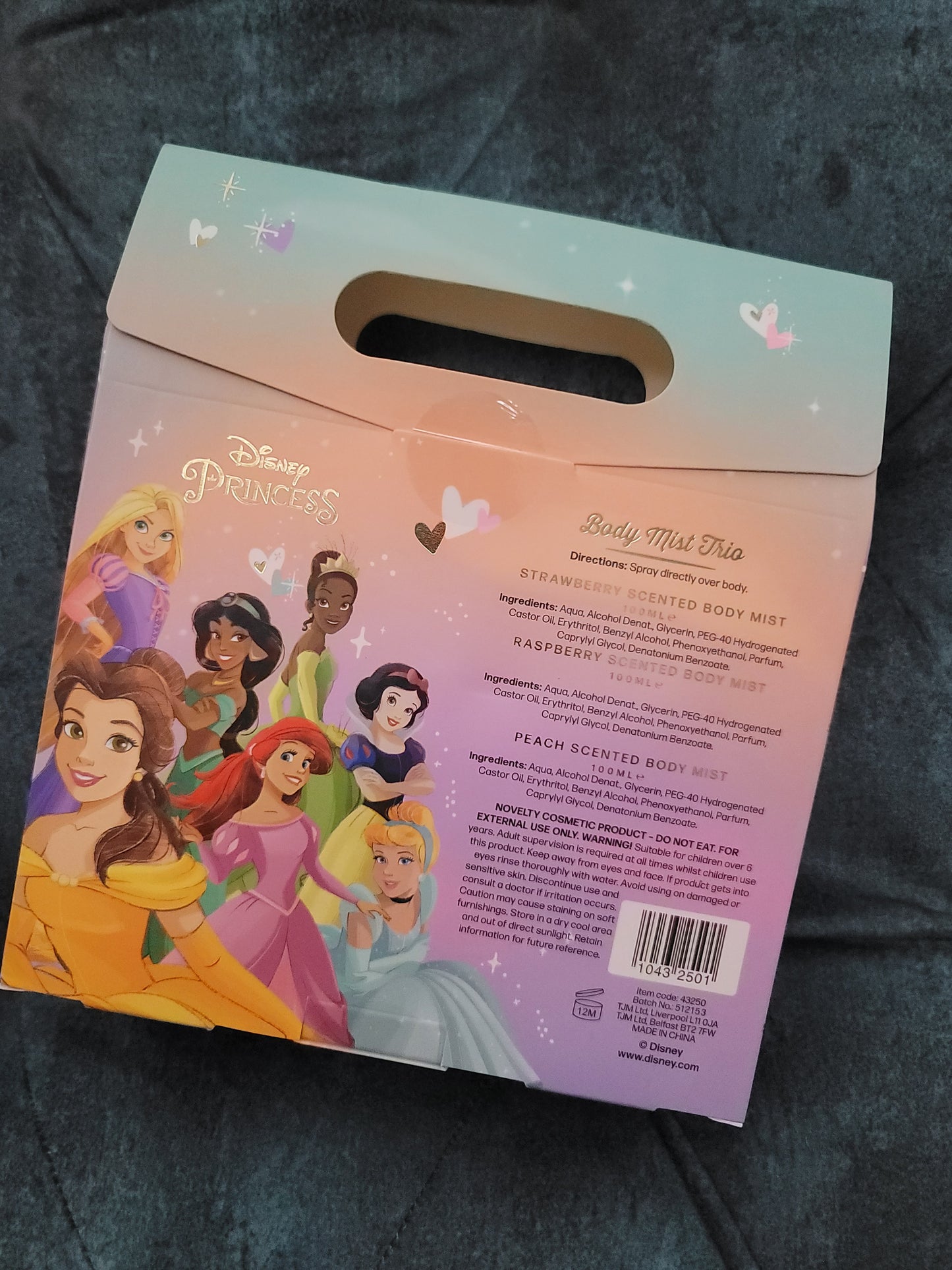 Disney Princess Body Mist Trio