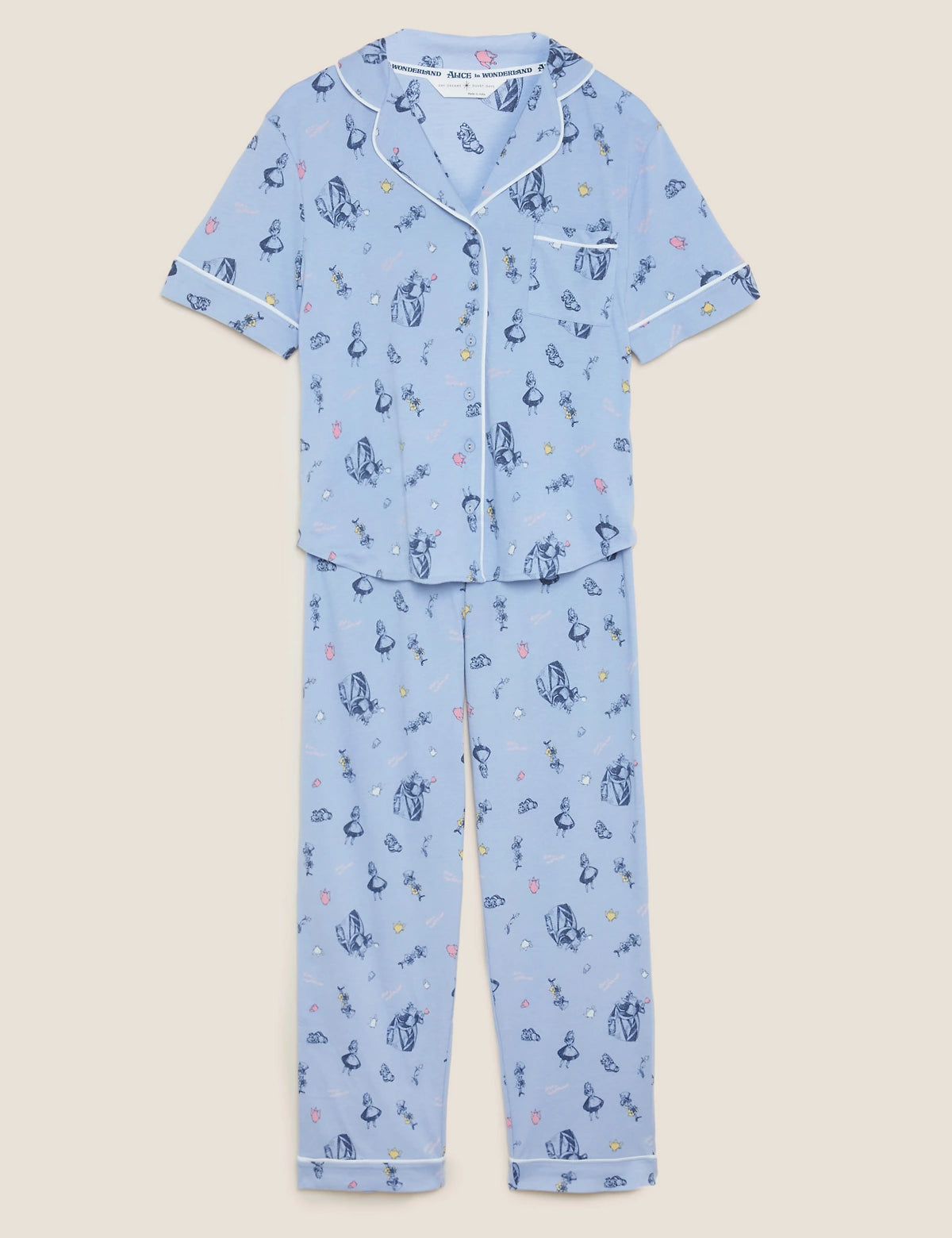 M&S COLLECTION
Cotton Rich Alice in Wonderland™ Pyjama Set