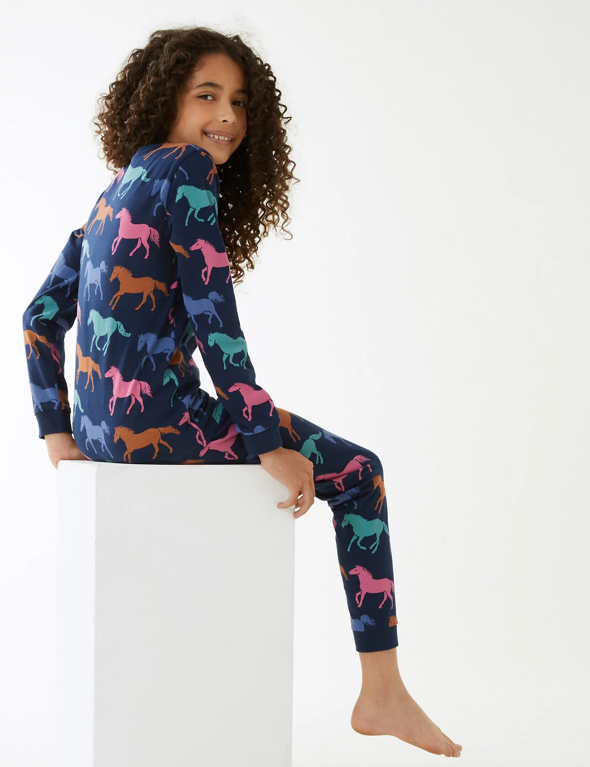 M&S COLLECTION
Cotton Rich Horse Print Pyjamas