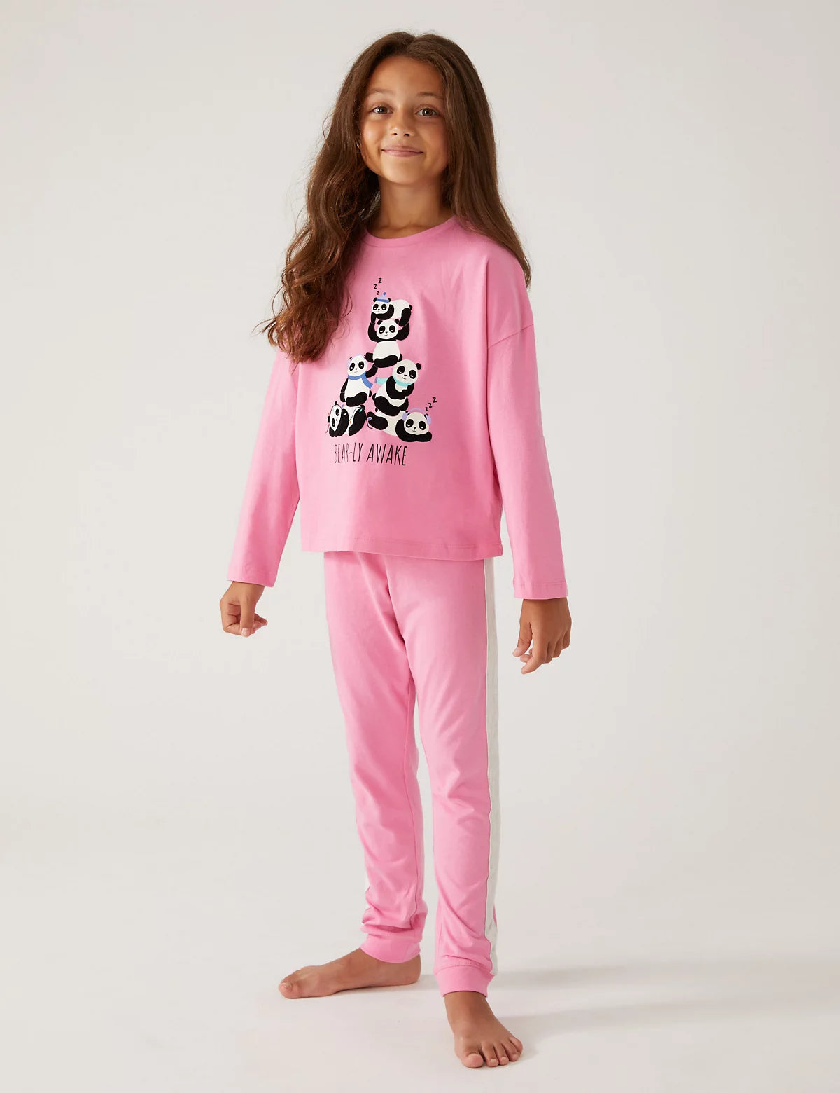 M&S 2pk Cotton Rich Panda Pyjamas
