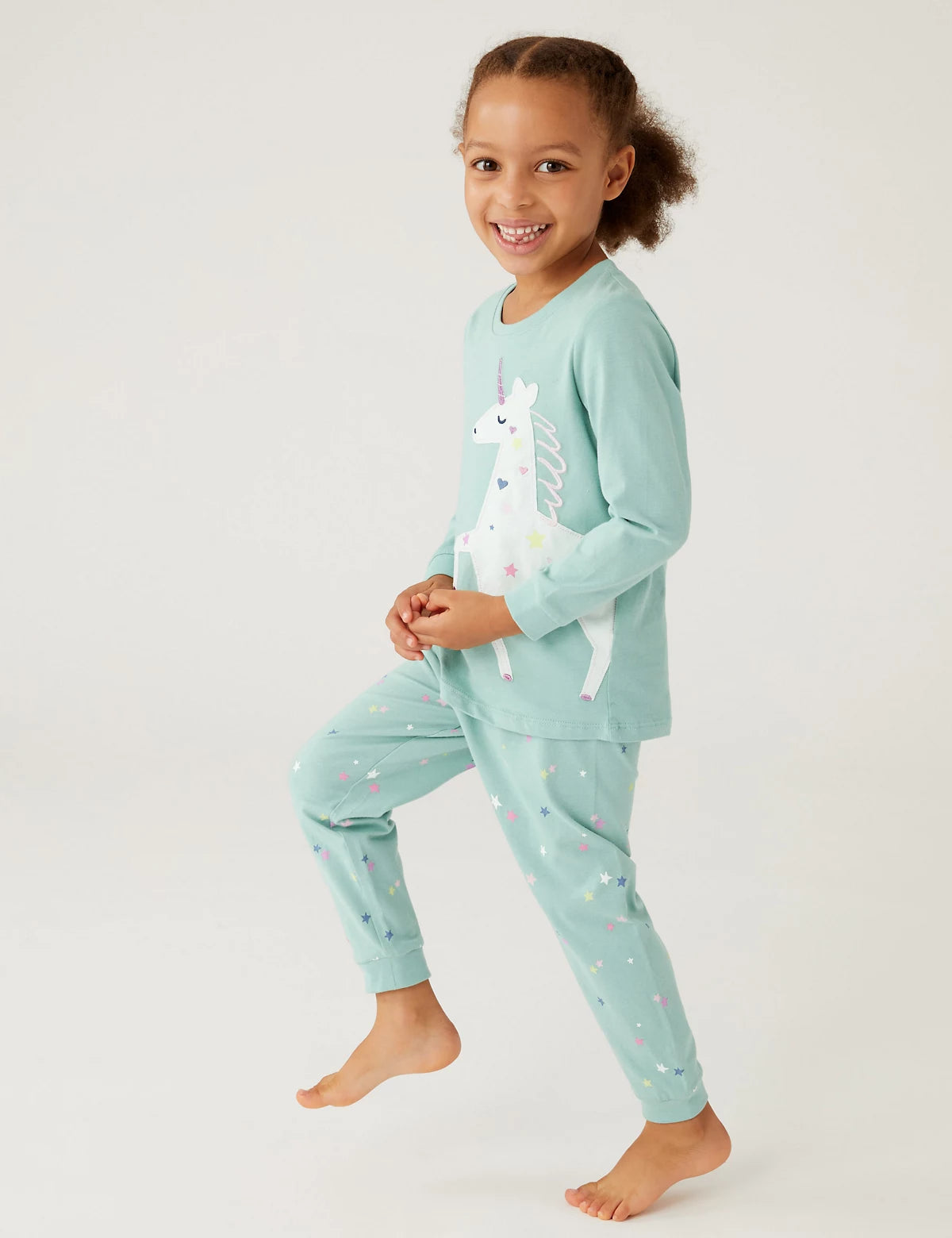 M&S 2pk Pure Cotton Unicorn Pyjama Sets