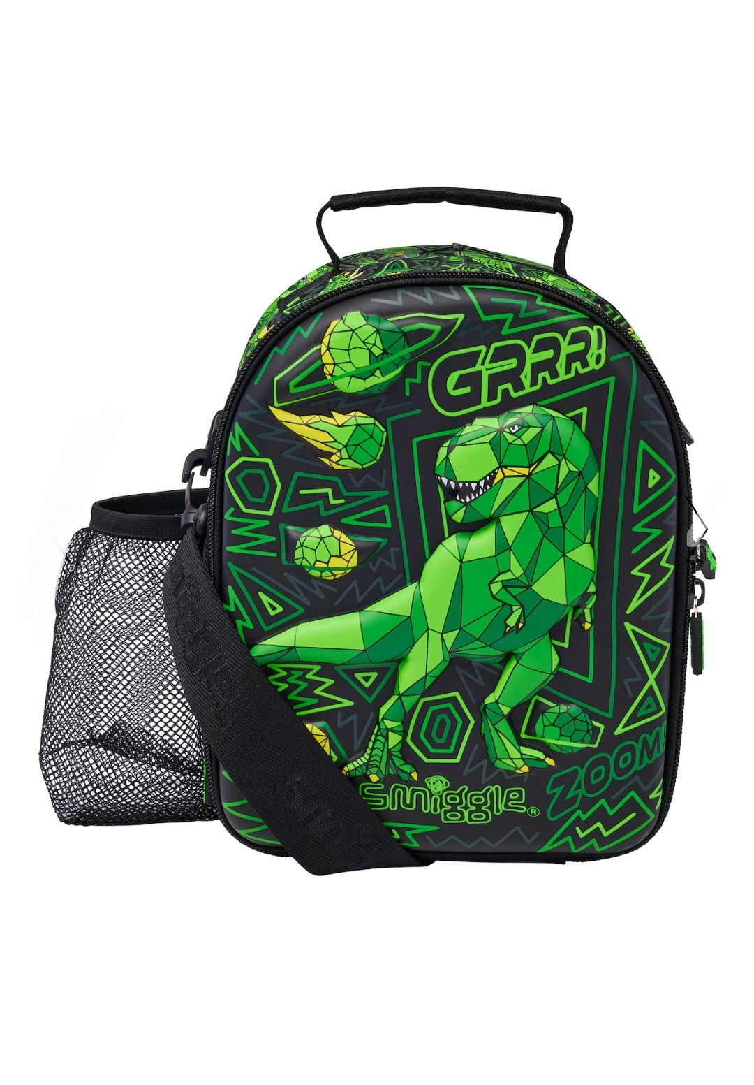 Smiggle Wild Side Hardtop Curve Lunchbox With Strap