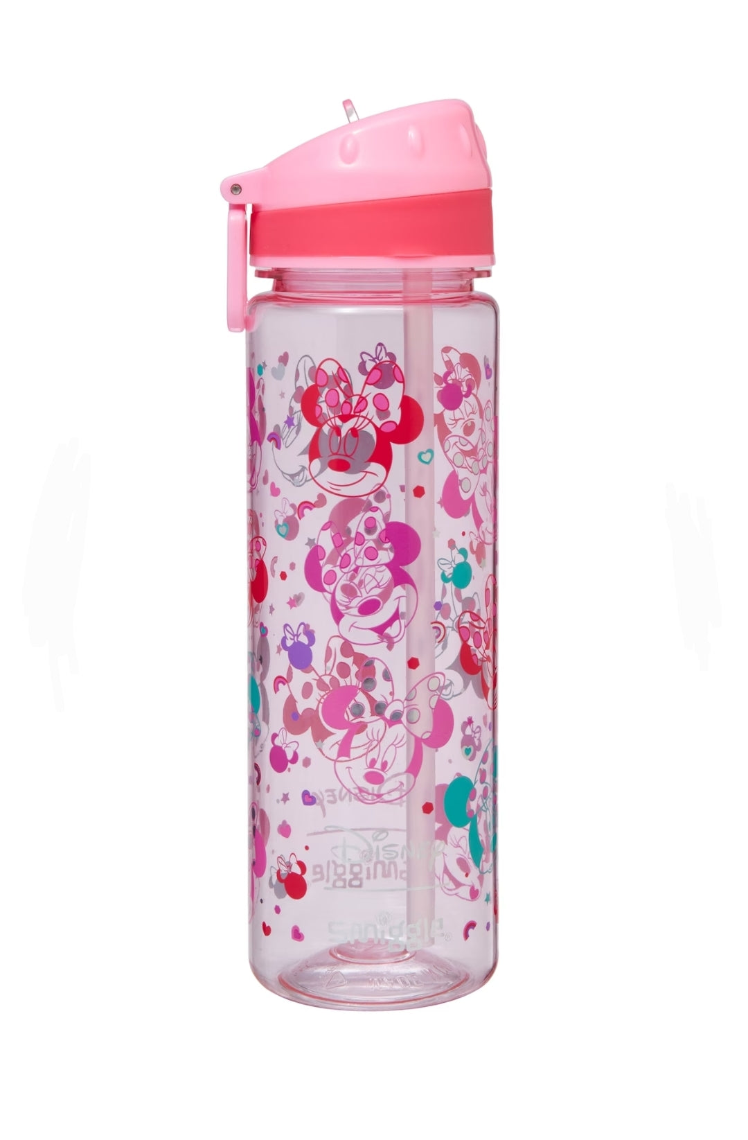 Smiggle Minnie Mouse Drink Up Plastic Drink Bottle 650Ml