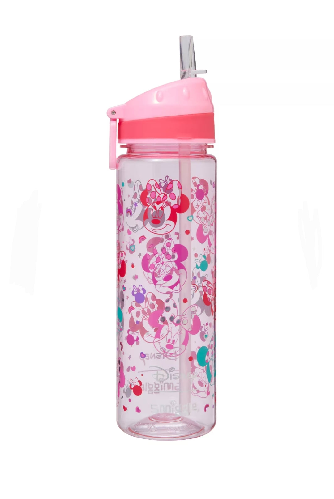 Smiggle Minnie Mouse Drink Up Plastic Drink Bottle 650Ml