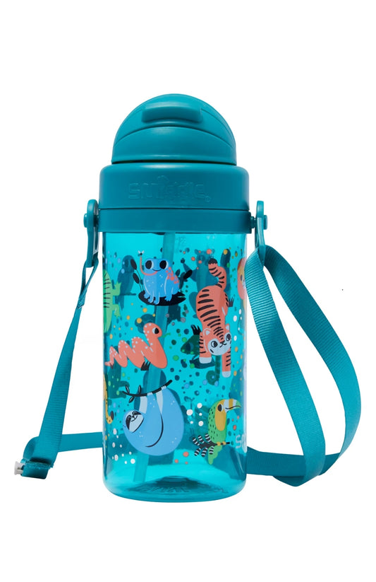 Smiggle Big Dreams Teeny Tiny Plastic Drink Bottle With Strap 400Ml