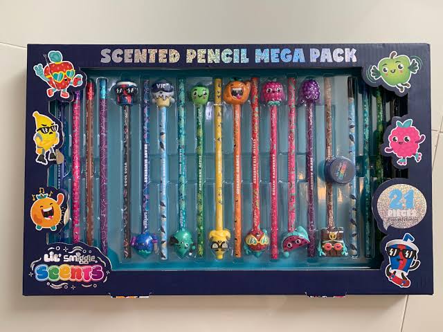 Smiggle Lil' Scent Crazy Critters Scented Pencil Mega Pack X21