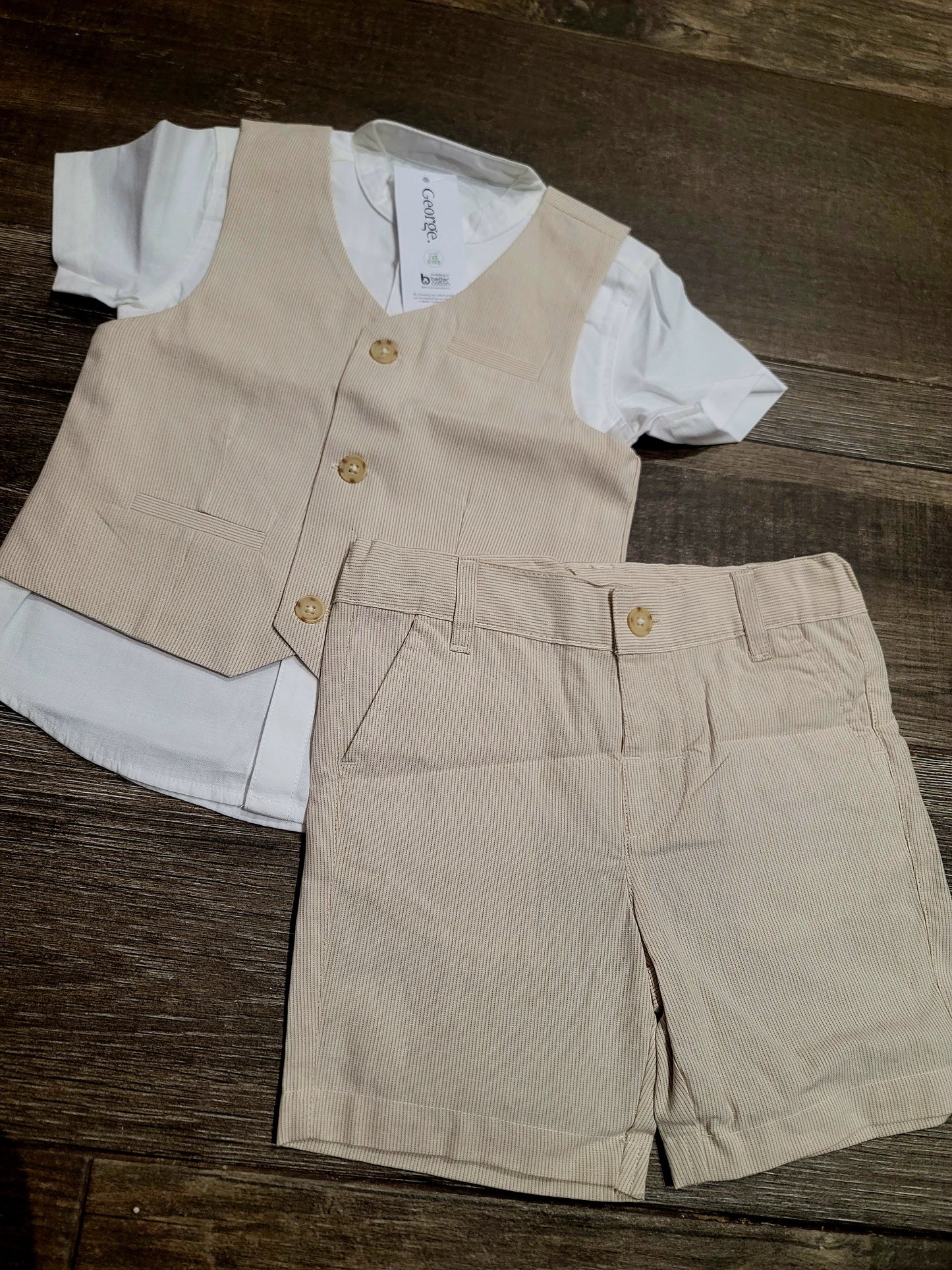George Waistcoat Shorts 3pc set