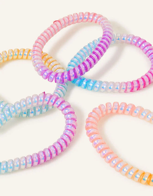 ACCESSORIZE Ombre Spiral Bands - 5 pack